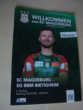 Handball: SC Magdeburg, magazine, program booklet, SCM-SG BBM Bietigheim