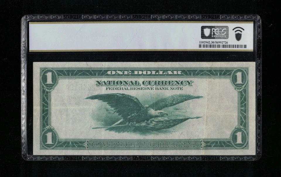 SC 1918 $1 Fr.716 Philadelphia, PA FRBN PCGS 30 Very Fine (519A) - Image 3 of 4