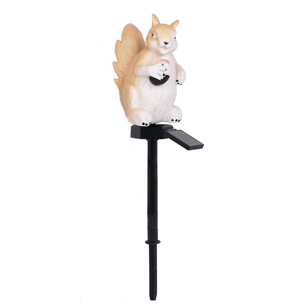 Solar Garden Lawn Light Resin Squirrel Ground Light  Outdoor Garden2300