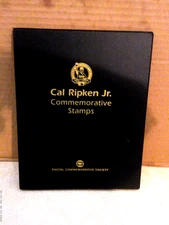 RARE CAL RIPKEN  JR COMMEMORATIVE STAMPS BOOK - 2001 SEASON FAREWELL VGUC LOOK