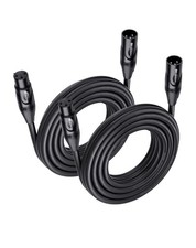 Cable Matters 2-Pack Premium XLR to XLR Cables - 20 Ft Male to Female Microphone
