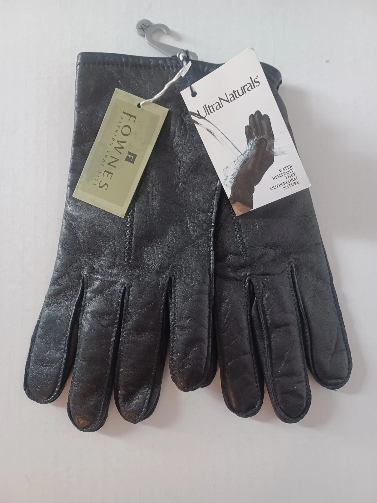 Ladies Fownes UltraNaturals Genuine Leather 100% Cashmere Lined Gloves XL