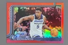 2025-26 Topps Flagship Anthony Edwards Red Rainbow /5 #108 Timberwolves