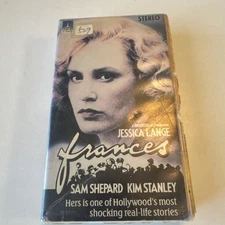 Frances (VHS) Jessica Lange Precise Rental Clamshell 1982 Original Release