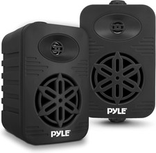 Indoor Outdoor Speakers Pair - 300 Watt Dual Waterproof 4 2-Way Full Range Spea