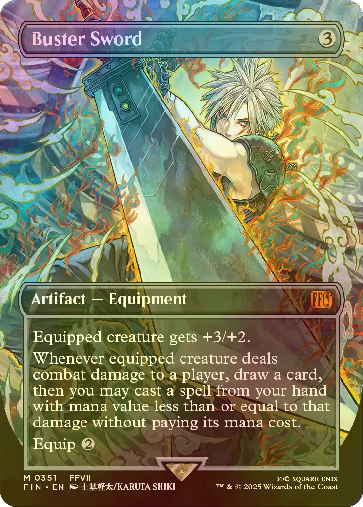 バスターソード 英語版foil MTG FOIL Buster Sword (Full Art ) English | eBay