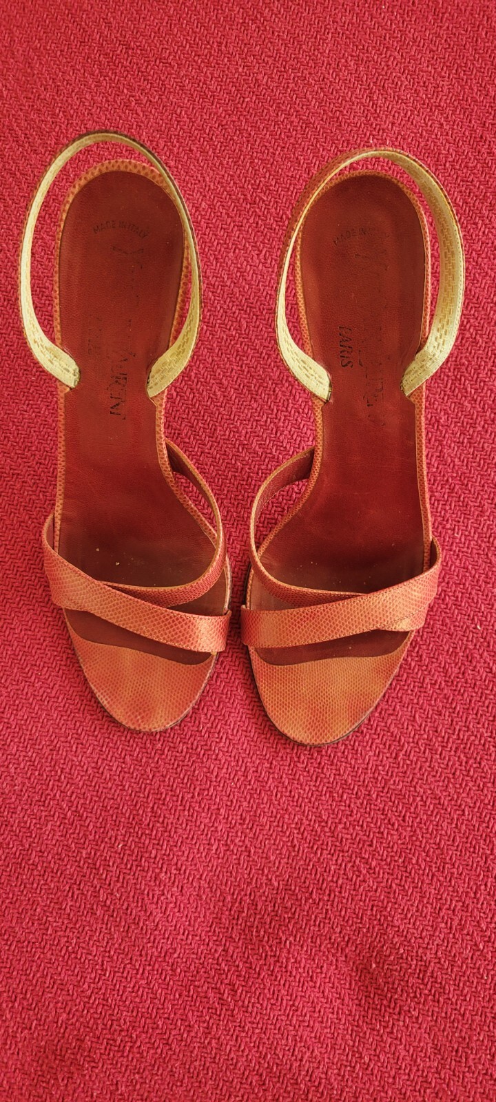 SAINT LAURENT Scarpe slingback donna Yves St Laurent Paris colore rosa taglia 8 1 2M