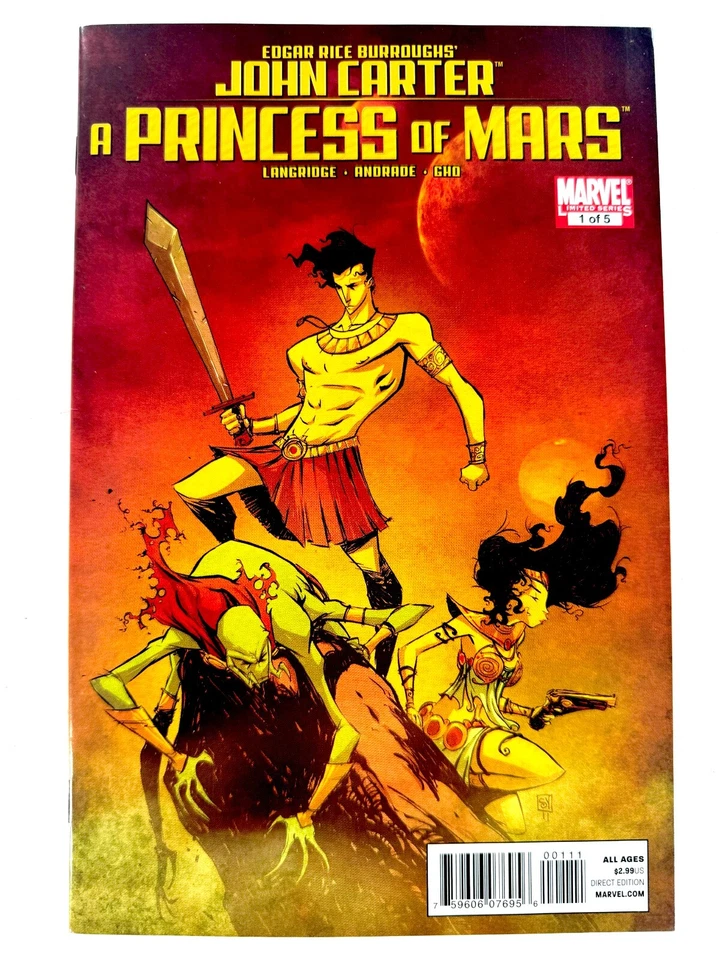 Marvel JOHN CARTER: PRINCESS OF MARS #1 + WORLD OF MARS (2011) VF/NM Ships FREE! - Image 2 of 4
