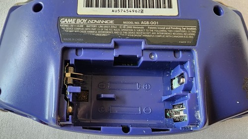 Game Boy Advance with Light & Game - Indigo (Purple) AGB-001 - Tested and Works - Picture 4 of 6