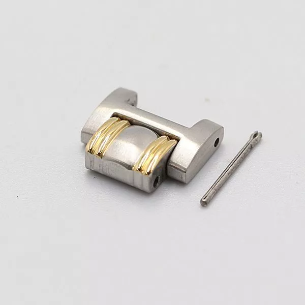 Bracelet ceinture montre femme Gucci authentique 1 maillon 9040L pièces bicolore 12 mm