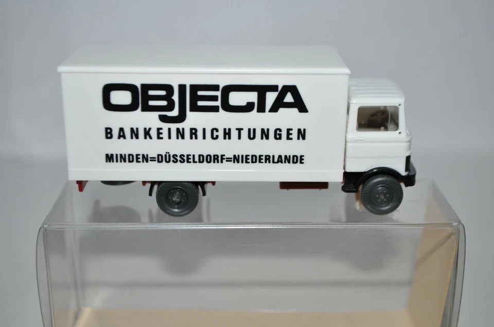 Camión de reparto Wiking 434 (434/9) MB LP 809 ("OBJECTA") - NUEVO con CAJA Foto 2 de 4