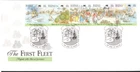 1987 FDC Australia - The First Fleet: Rio de Jan - Set 5 x 37 Cent Stamps