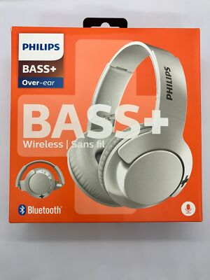 PHILIPS SHB3175WT BASS + Over-Ear Cuffie Wireless 12 ore di  riproduzione-Bianco | eBay
