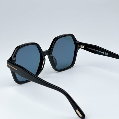 Tom Ford Women Sunglasses Black Blue Square Oversized FT1032  display picture 3