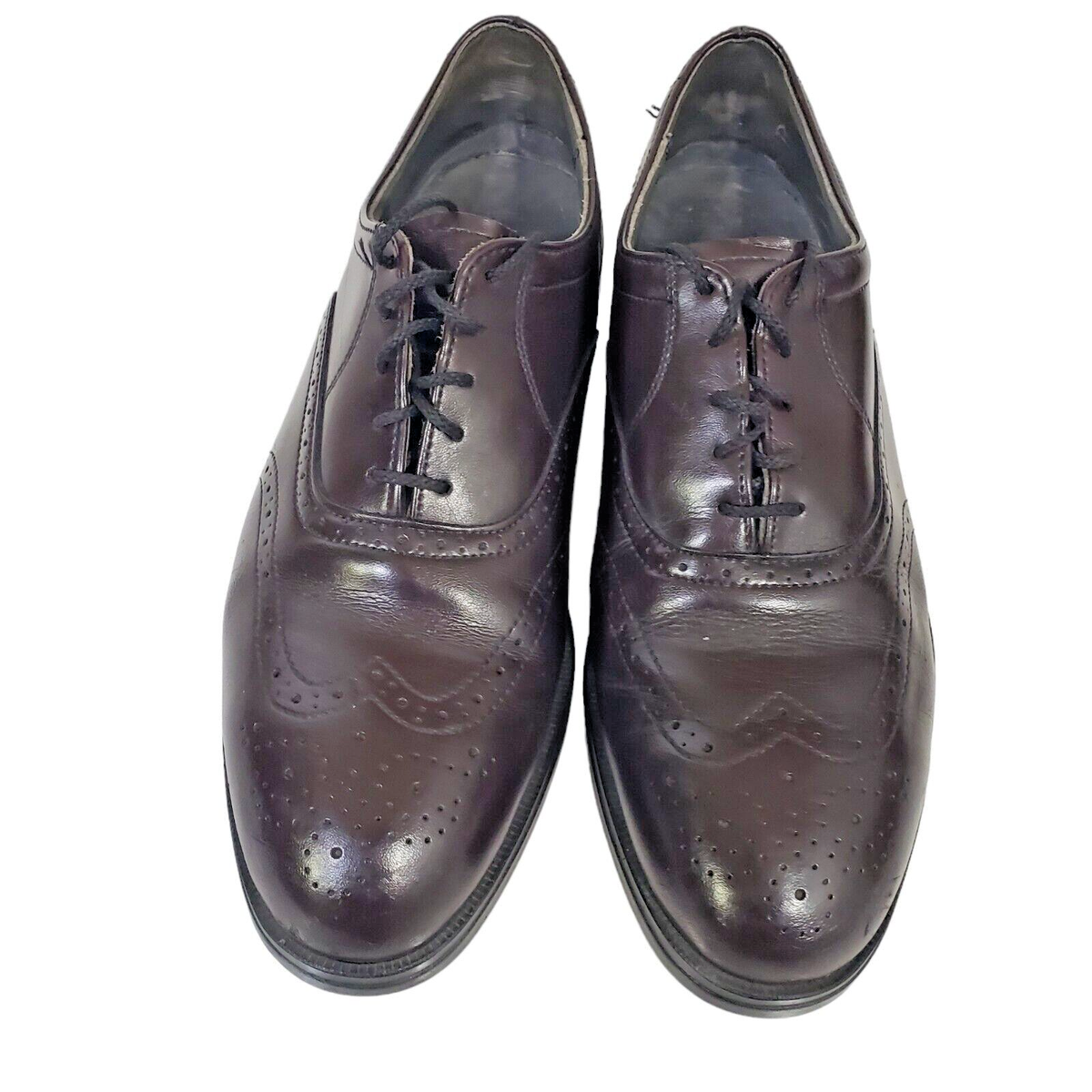 RED WING SHOES Men\'s Dark Brown Wingtip Dress Shoes, Size 11, EUC Redwing Mens Wingtip Dress Shoes Size 11 D Brown Lace Up  main image 4