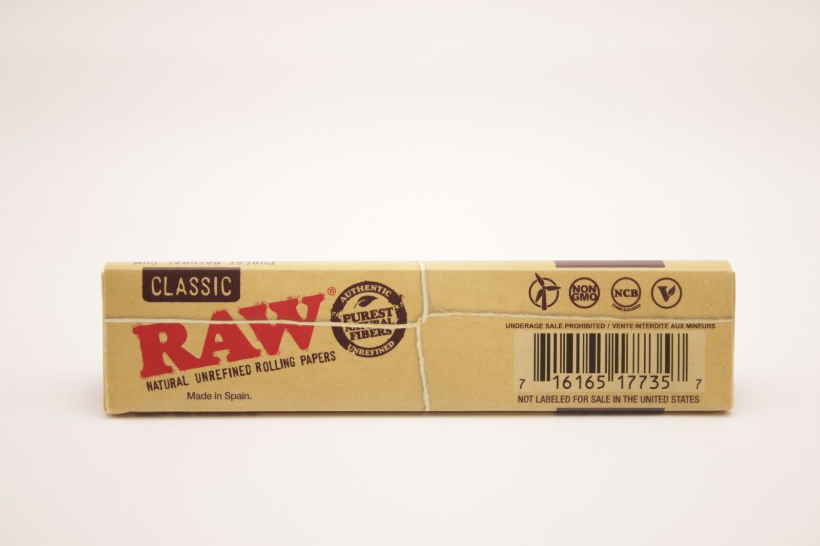 RAW Classic Paper King Size Slim RAW Wide Tips perforiert Hefte rolling
