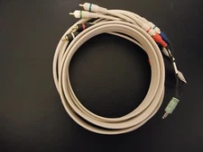 New - Steren 6' 5-RCA Component Video Audio Cable - PP-254-606IV & Adapter Cord