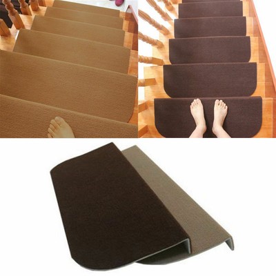Hot 13pcs Rectangle Stair Treads Non Slip Soft Home Carpet Stair