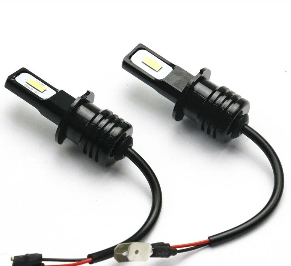 Par de bombillas antiniebla LED H3 blanco brillante 6500 k para BMW 745I 745LI 2002-2005 Foto 2 de 4