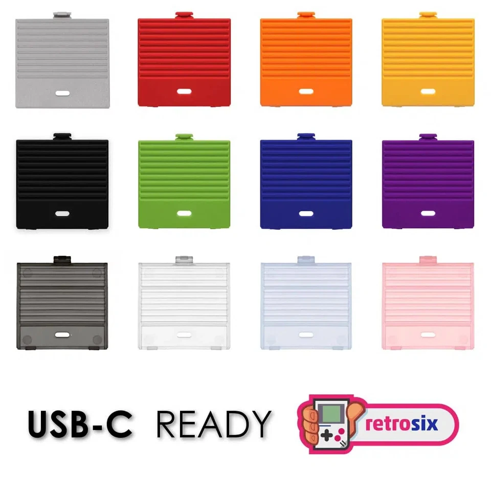 RetroSix DMG USB-C Loch Deckel für GameBoy Classic CleanJuice Gehäuse SHELL Case