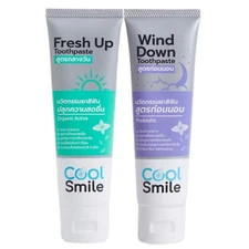 Cool smile toothpaste duo 50g day&night herbal fresh care reduce bad breath