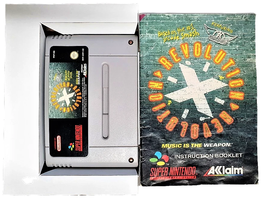 Revolution X Nintendo SNES Boxed PAL *Complete* Featuring Aerosmith - Image 3 of 4