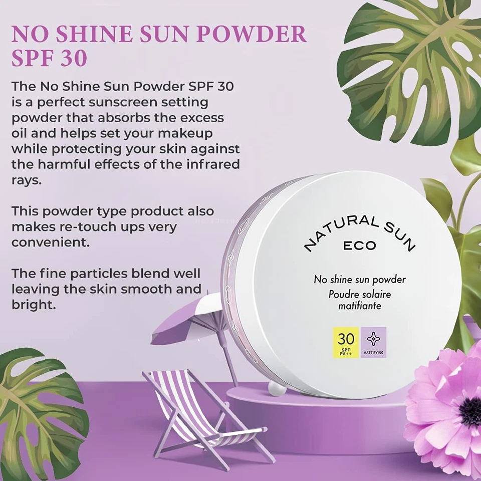Polvo solar The Face Shop Naturalsun Eco sin brillo para protector solar con FPS 30 13 gm- Foto 2 de 4