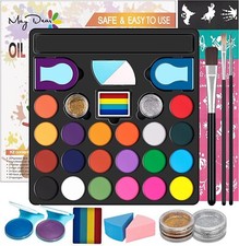 Maydear 20 Colors Oil Based Face Painting Kit for Kids, for Parties, Halloween