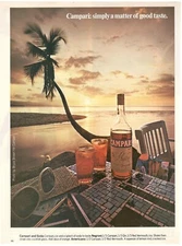 BITTER CAMPARI APERITIF PHOTO BY BRUCE BROWN Advertising 1 page 1977 original