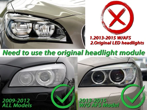 Upgrade LED-Scheinwerfer für BMW 7er F01 F02 HID Scheinwerfer Montage 2008-2015 - Bild 18 von 18