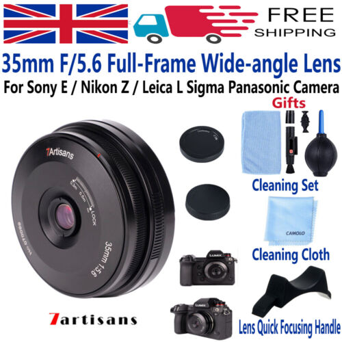 7artisans 35mm F5.6 Full-Frame Wide-angle Lens for Sony E Nikon Z Sigma Leica L - Picture 1 of 12
