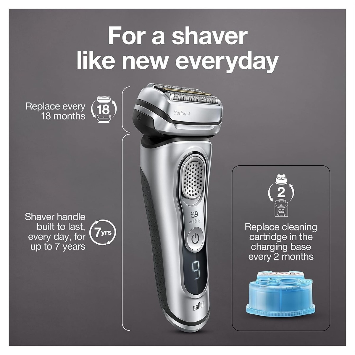Braun Series 9 9330S Cordless Rechargeable Men's Electric Braun Series 9 9330S Cordless Rechargeable Men's Electric