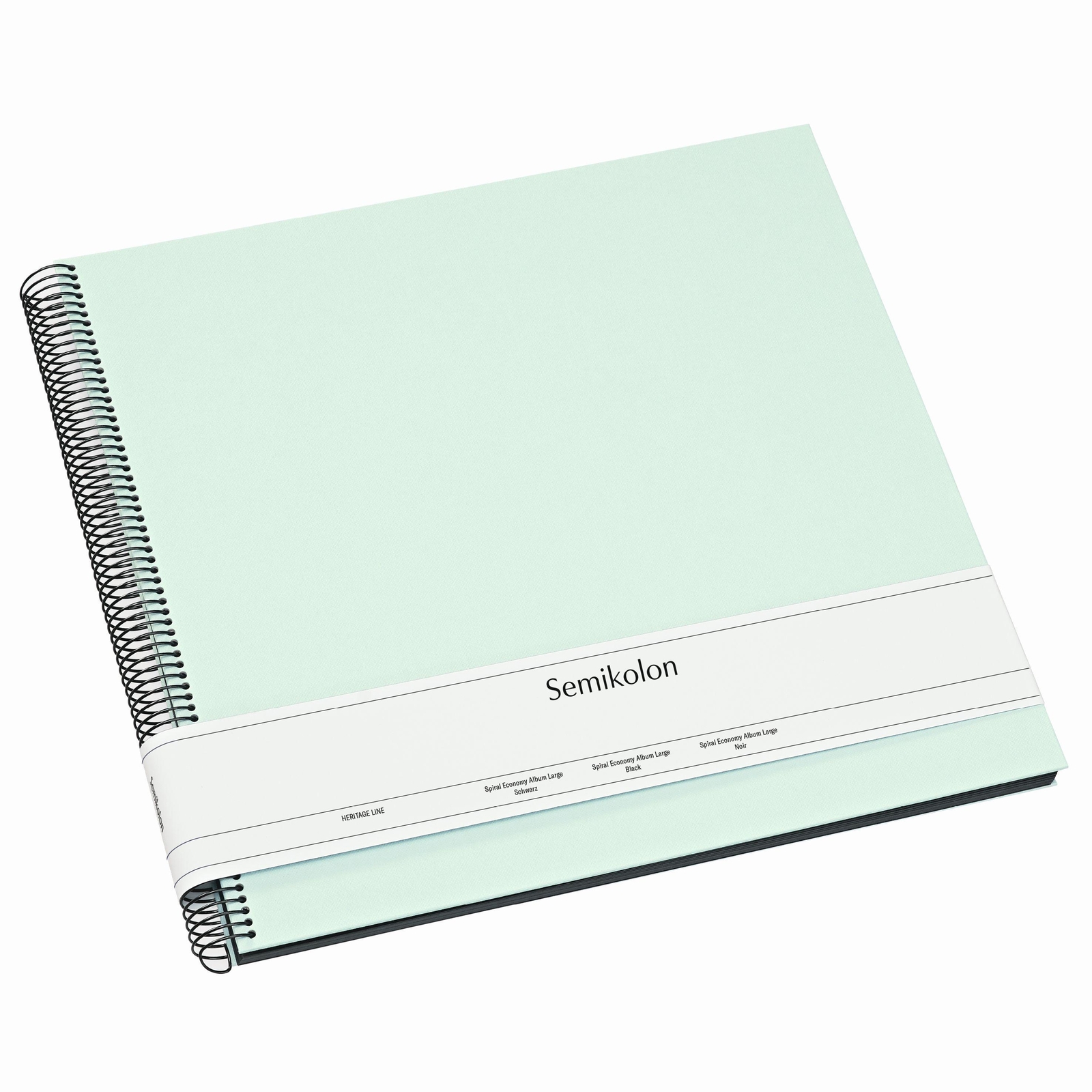 Semikolon Spiral Economy Album Large Black Moss4004117594243