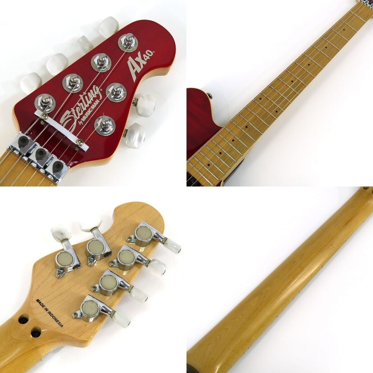 Sterling by Music Man AX40D Electric Guitar, Transparent Red Sterling by Music Man AX40D Electric Guitar, Transparent Red