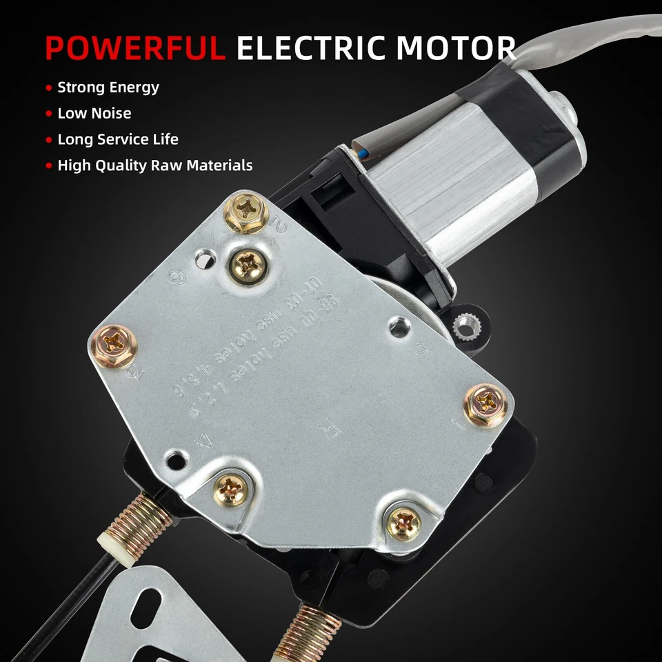 1 Pair Window Regulator W/Motor Assembly Fit Dodge Durango Dakota 1998-2004 - Image 4 of 4