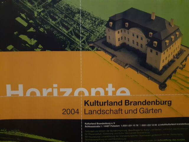HORIZONTE KULTURLAND Branitz Pückler Park 2004 Ausstellung Plakat Poster Cottbus