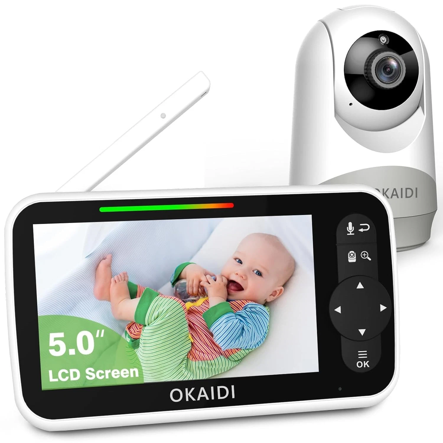OKAIDI Video Baby Monitor with Camera and Audio, 5" Display Baby Monitor No Wifi
Opens in a new wind