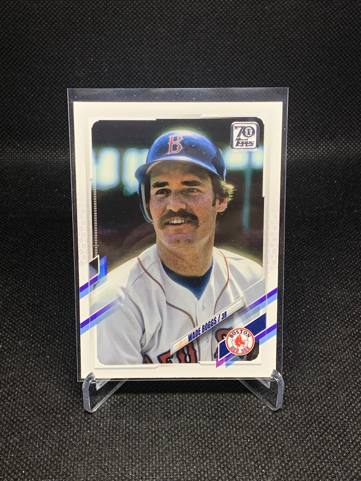 2021 Topps Short Print Variation Wade Boggs #468 SP Boston Red Sox