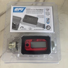 GPI Aluminum Turbine Fuel Flowmeter (113255-1) | 3365 FREE SHIPPING