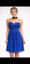 ADRIANNA PAPELL DRESS/BLUE/RETAIL$159/NEW WITH TAG/SIZE 2/LINED/LENGTH 38"/
