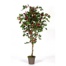 artplants Künstliche Bougainvillea ISMUNDE, Echtstamm, Blüten, pink, 210cm