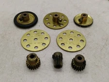 Vintage Meccano Erector Set Solid Brass Gear, Wheel and Pulley Lot