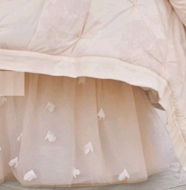 Falda de cama completa de tul Pottery Barn Kids Monique Lhuillier hecha a mano capricho etéreo Foto 2 de 4