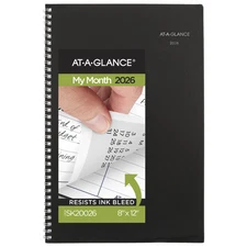 AT-A-GLANCE DayMinder 2026 Monthly Planner, Black, Large, 8" x 12"