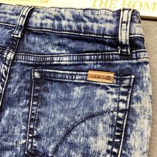 Girls Joes Jeans The Finn Mid-Rise Bermuda Shorts Acid Wash Lightening Blue 12