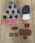 Vintage 1972 Busy Barbie Outfit And Accessories NM