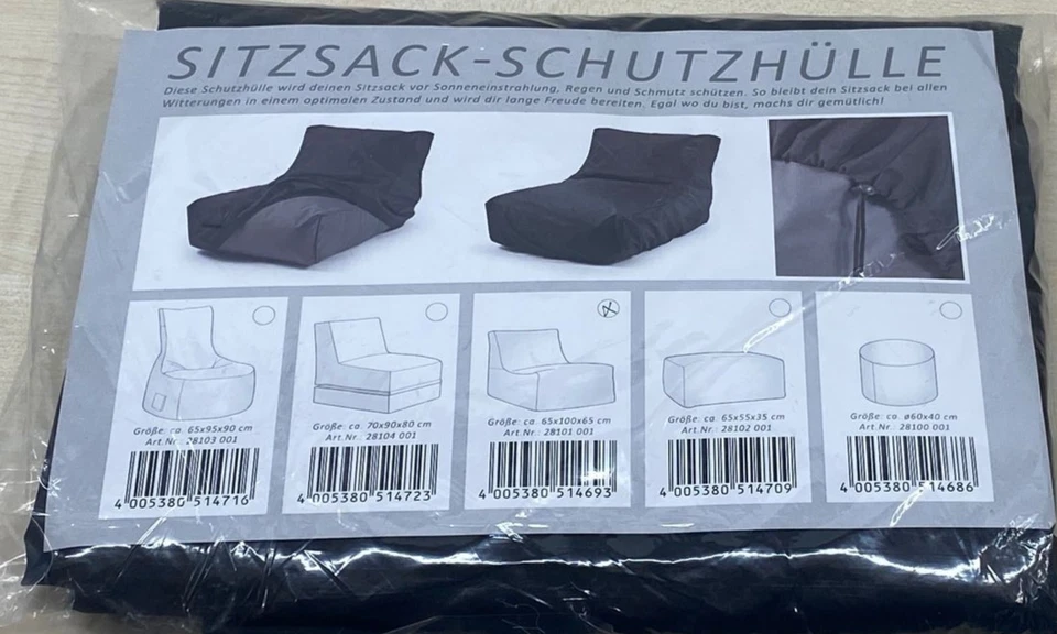 SITTING POINT Outdoor-Schutzhülle Rock – Abdeckung für Sitzsack, wetterfest - Bild 4 von 4