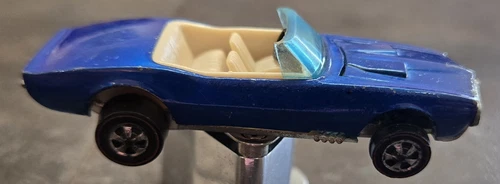 1967 HOT WHEELS REDLINE CUSTOM FIREBIRD HK BLUE VINTAGE MATTEL CAR LOOSE WHEEL