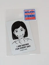 B-Side Label Sticker Having Fun Forced Smile Waterproof US SELLER