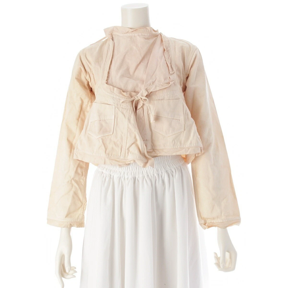 Giacca Gucci 2002 cotone spazzolato periodo Tom Ford stringata trasformata rosa pallido